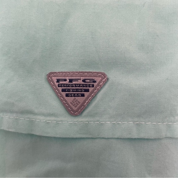 Columbia PFG women’s sleeveless button down teal XS summer hiking fishing camp - Picture 5 of 5